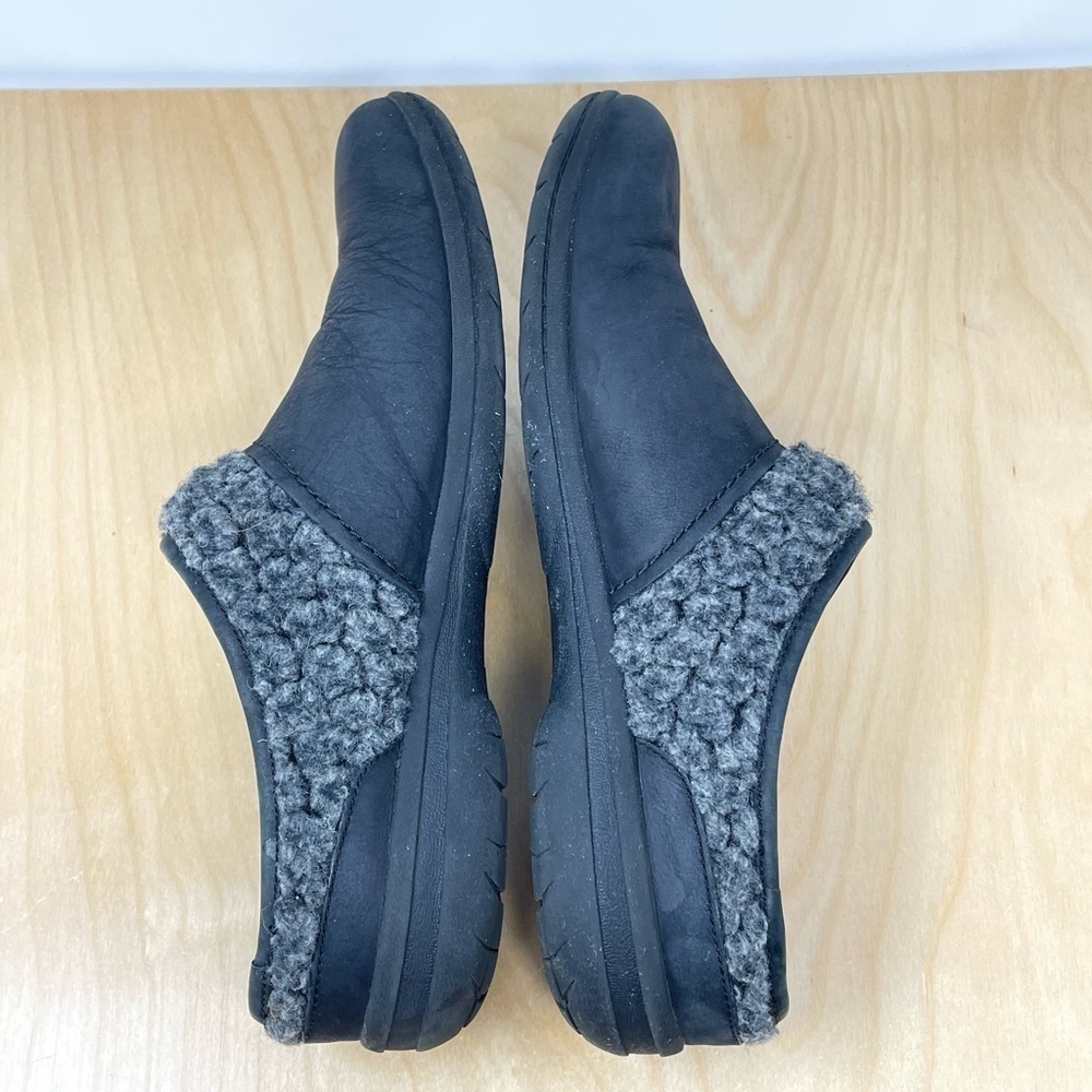 Merrell Encore Cassie Leather/Wool Slip On Clogs Black Size 10 - Picture 5 of 9
